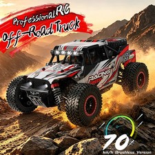 2.4G RC Car 1/18 4WD Monster Truck 70km/h Brushless Off-road Vehicle Kids Toy