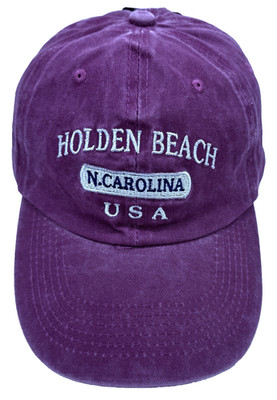 Holden Beach NC USA Hat Black Distressed Cap Sunkiss Kap Collection NWT