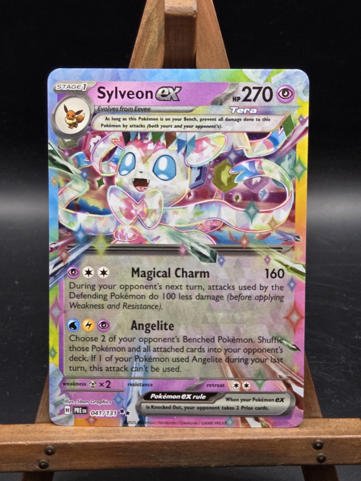 Sylveon EX 041/131 Sv: Prismatic Evolutions Holo--NM/Mint--English