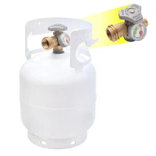 Flame King 5LB Steel Propane LP Tank Cylinder with Gauge & OPD Valves
