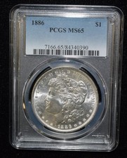 1886-P PCGS MS65 $1 Morgan Silver Dollar