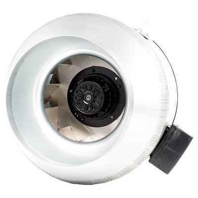 Fantech Steel 14''D,15''H,14''W Inline Duct Fan 49839 Galvanized Steel 650737091057