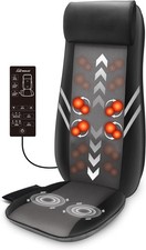 Snailax Back Massager with Heat,Shiatsu Massage Seat Cushion,8 Flexible Nodes fo