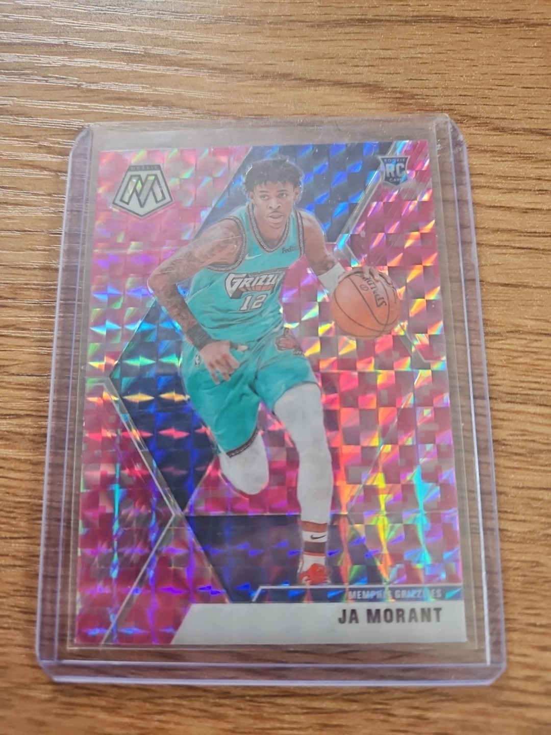 2019-20 Panini Mosaic Rookie Ja Morant Pink Camo Prizm #219