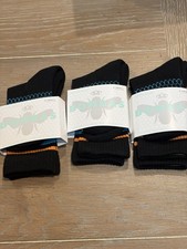 Bombas Youth Kids Better Black Crew Calf Socks Lot of 3 Pairs XS Shoe Size 1-4