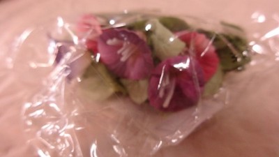 Longaberger CCollectors Club May Miniature Morning Glory Basket Silk Florals