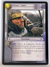 LORD OF THE RINGS TCG TREACHERY & DECEIT RARE CARD 18R47 ELENDIL'S ARMY lp