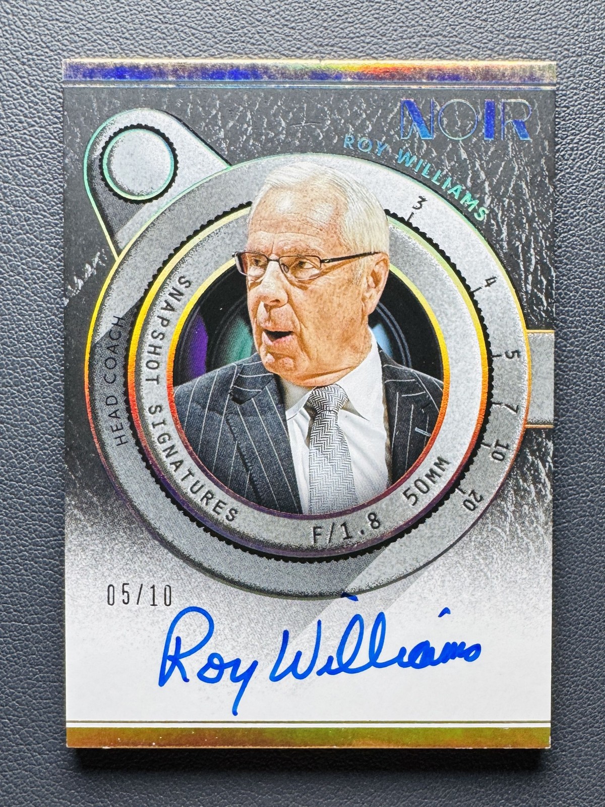 2025-26 Panini Noir Roy Williams Snapshots Signatures Head Coach GOLD Auto /10