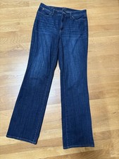 Talbots Womens Blue Dark Wash Pockets Denim Barely Bootcut Jeans Size 10