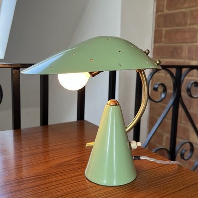 Vintage Mid Century Pilz Stil Tisch Schreibtischlampe Leuchte 50er 60er Italienisch