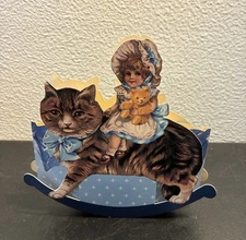 Vintage Die Cut Gift Box Basket  1990 John Grossman The Gifted Line