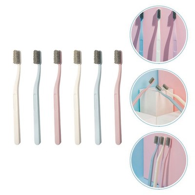  6 Pcs Nylonkopf Zahnbürste Bulk-Zahnbürste Zahnbürsten Für Erwachsene