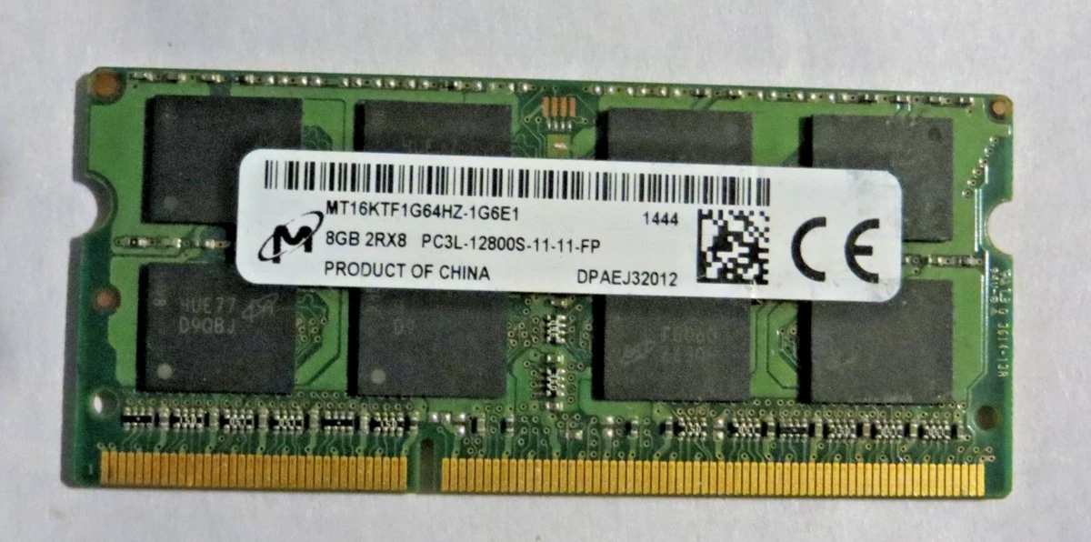 SO-DIMM 8 GB DDR3L Computer Memory (RAM) for sale | eBay