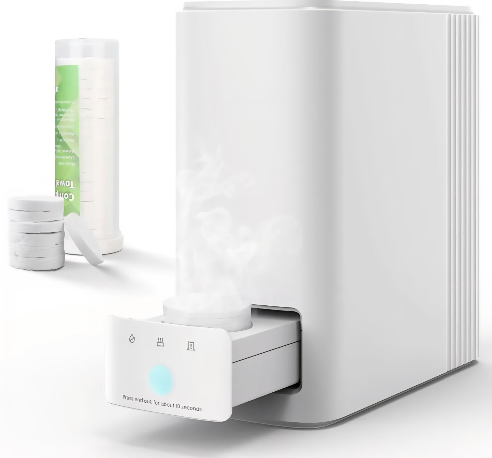 Hot Towel Dispenser & Face Hot Towel Warmers for Bathroom, 55°C (131°F) Smart...