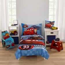 NoJo Disney Cars Radiator Springs White, Toddler Bed, -