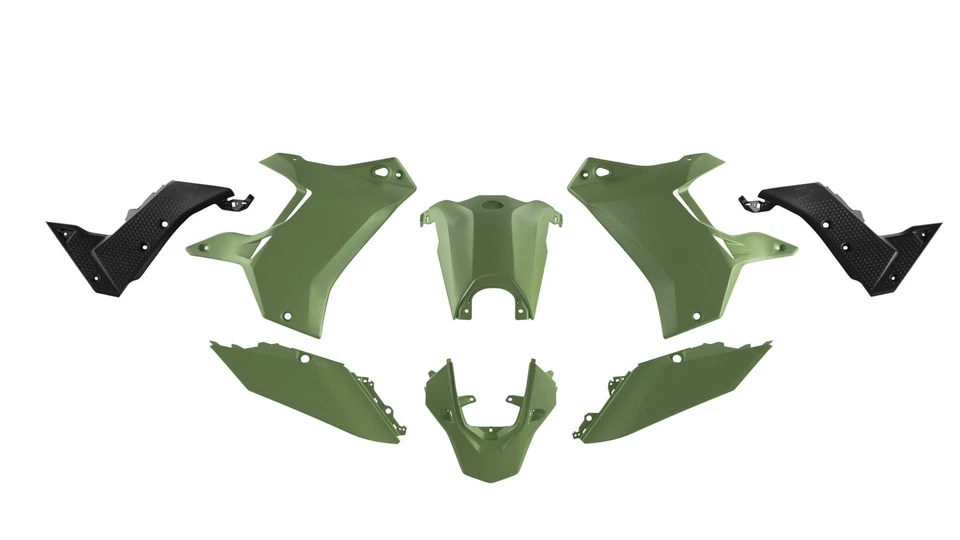 Rtech Kit en Plastique Compatible À Yamaha Ténéré 700 ab19 Revolution Navy Vert - Photo 1/1