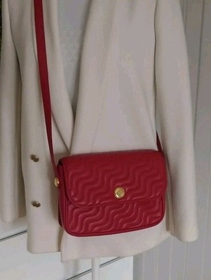 Authentic Vintage Nina Ricci Bag Golden NR Logo Crossbody Sac Borsa Tasche 