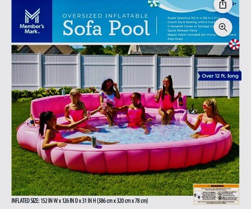 Member's Mark Oversized Inflatable Sofa Pool