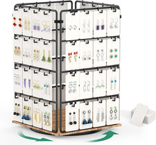 360 Rotating Earring Display Stands for Vendors,Jewelry Display Rack for Selling