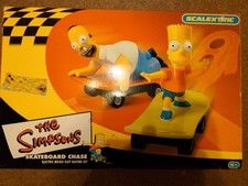 Scalextric Simpson's Skateboard Game - only one  lane works fully