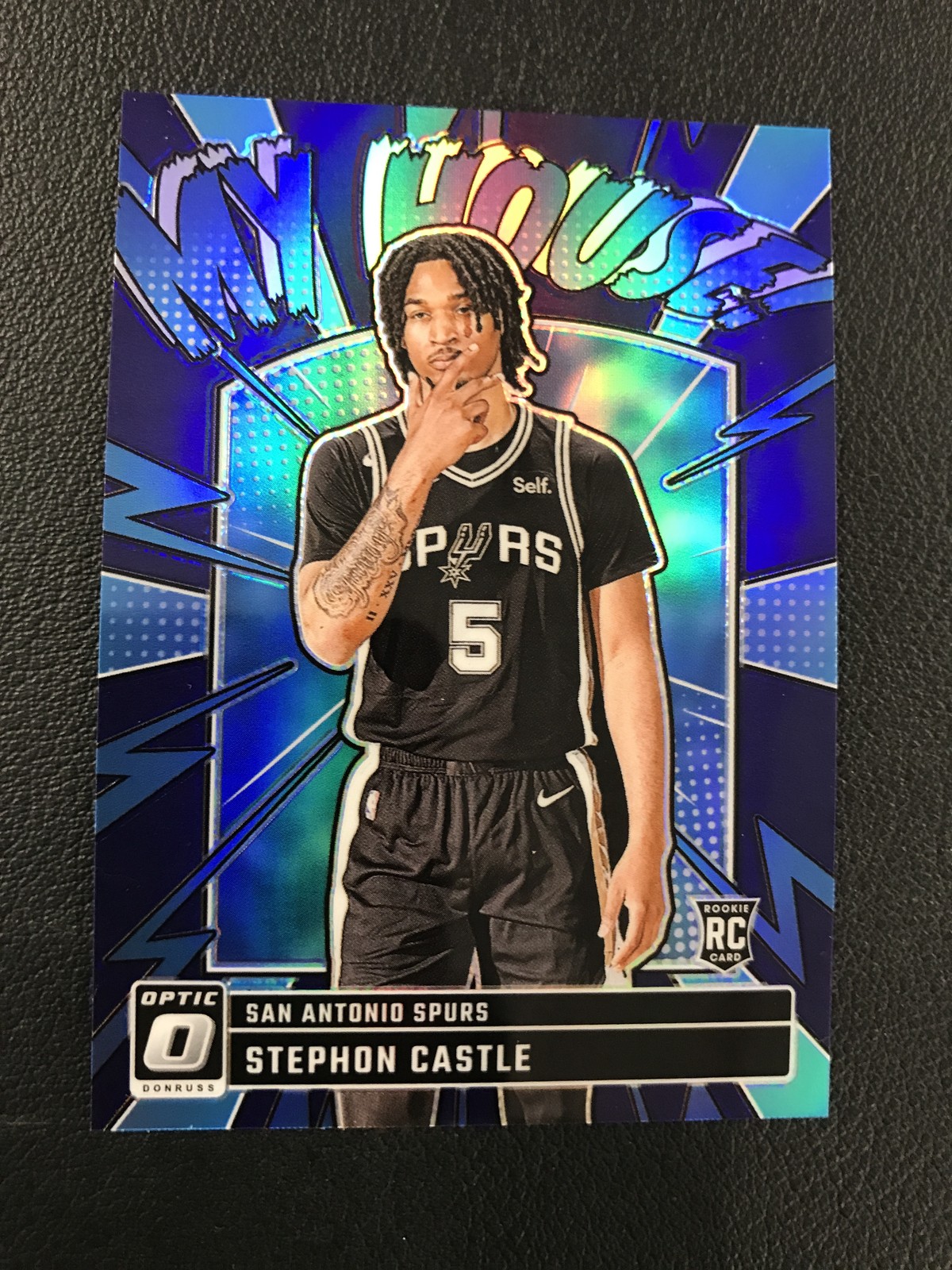 2024-25 Donruss Optic #16 Stephon Castle San Antonio Spurs My House Purple RC