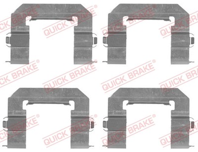 Quick Brake 109-1761 Accessory Kit, Disc Brake Pad for Chevrolet, Opel, Vauxhall