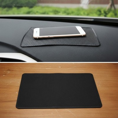 Multifunction Car Anti-Slip Mat, Rotatable Anti Skid Dashboard Pad Grey