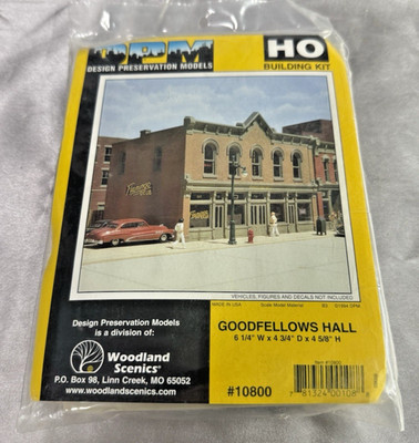 HO Scale Design Preservation Models #10800 Goodfellow's Hall - Brand New