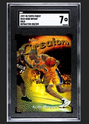 Kobe 1997 Topps Finest Gold - Ref　希少 1997-98 Topps Finest - Rare Gold Kobe Bryant #323 Refractor /289