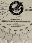 1945 DF QDM Consolidated Vultee Aircraft Time Converter Navigation Wheel 5.75” — photo 3