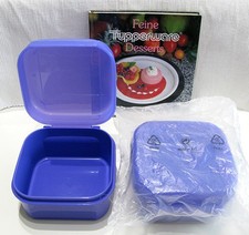 🌸Tupperware🌸Bellevue-2 blaue Vorratsbehälter - Boxen, Buch Feine Desserts