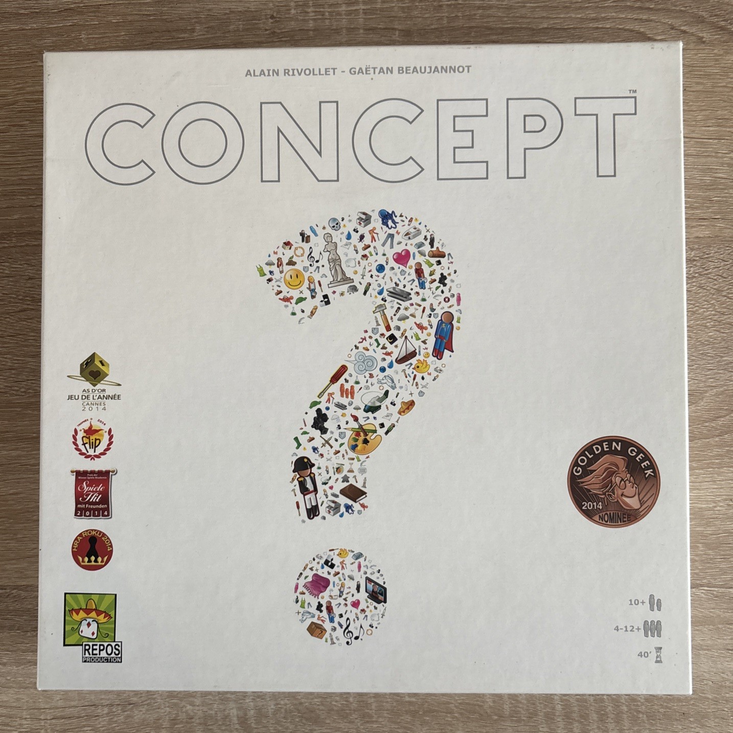CONCEPT BOARD GAME - PARTY DEDUCTION GAME - REPOS PRODUCTION - COMPLETE