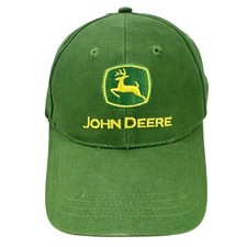 John Deere Baseball Cap Men One Size Green Embroidered Logo Adjustable Dad Hat