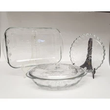 Anchor Hocking Toscany  Collection Savannah 4 piece  Oven Baking Glassware Set 