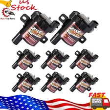 Set of 8 Round Ignition Coils D585 for GMC Sierra 1500 2500 3500 V8 (1999-2007)
