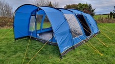 Hi Gear Hampton 6 Family Camping Tent 6 Man Waterproof Tunnel Tent Blue