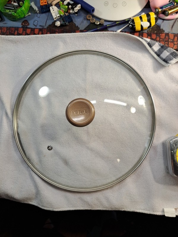 T- Fal Replacement Glass Lid 11.5 Lg Fry Pan W/ Bronze Knob And Vented ORIGINAL