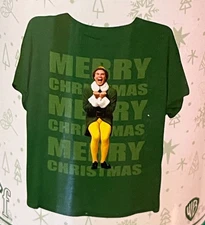 ELF Buddy "Merry Christmas" T-Shirt - Green - Adult One Size Fits Most NEW