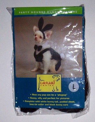 NWT Casual Canine Party Hounds Bunny Costume Sz Large Dog Cat Halloween Easter