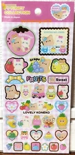 GAIA I Love Fancy Collection Sticker Lovely Koneko Animal Cat Kitty MADE JAPAN
