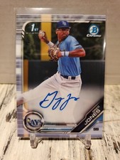 2019 Bowman Chrome 1st Greg Jones Base Auto Rays HOT ROOKIE RC Autograph C1 