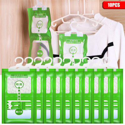 20 pcs Dehumidifier Bag Moisture Absorber Hanging Wardrobe Agent Drying NEU
