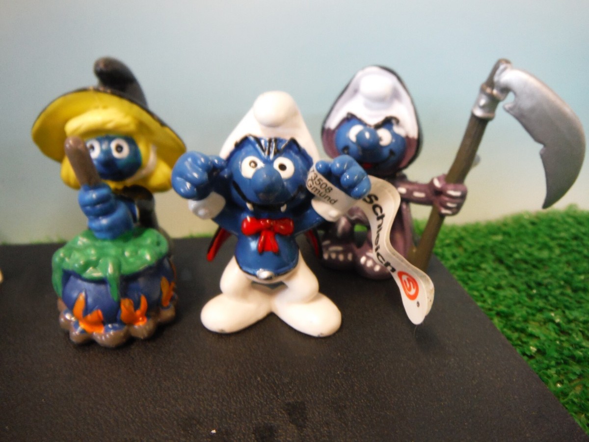 8 HALLOWEEN SMURF FIGURE LOT *NEW* WITH TAGS | eBay