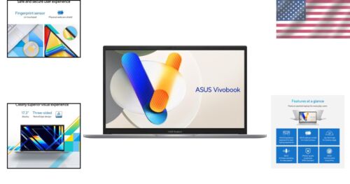 Sleek 17.3” Vivobook Laptop - Intel Core i7, 16GB RAM, Military-Grade Durability - Picture 2 of 8