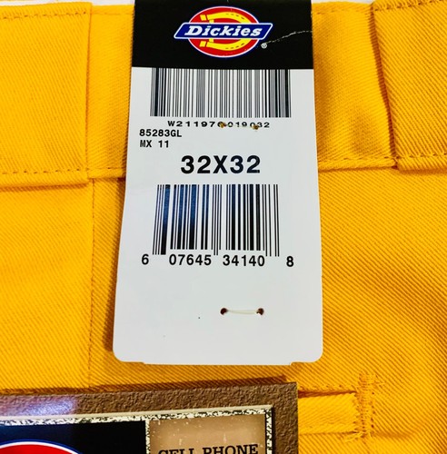 Vintage Y2K Dickies Double Knee Cell Phone Work Pant Gold Yellow 85283 NWT 32-48 - Picture 15 of 23