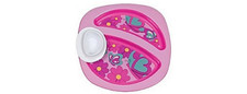 Butterflies microwavable 2-section plate-SET OF TWO