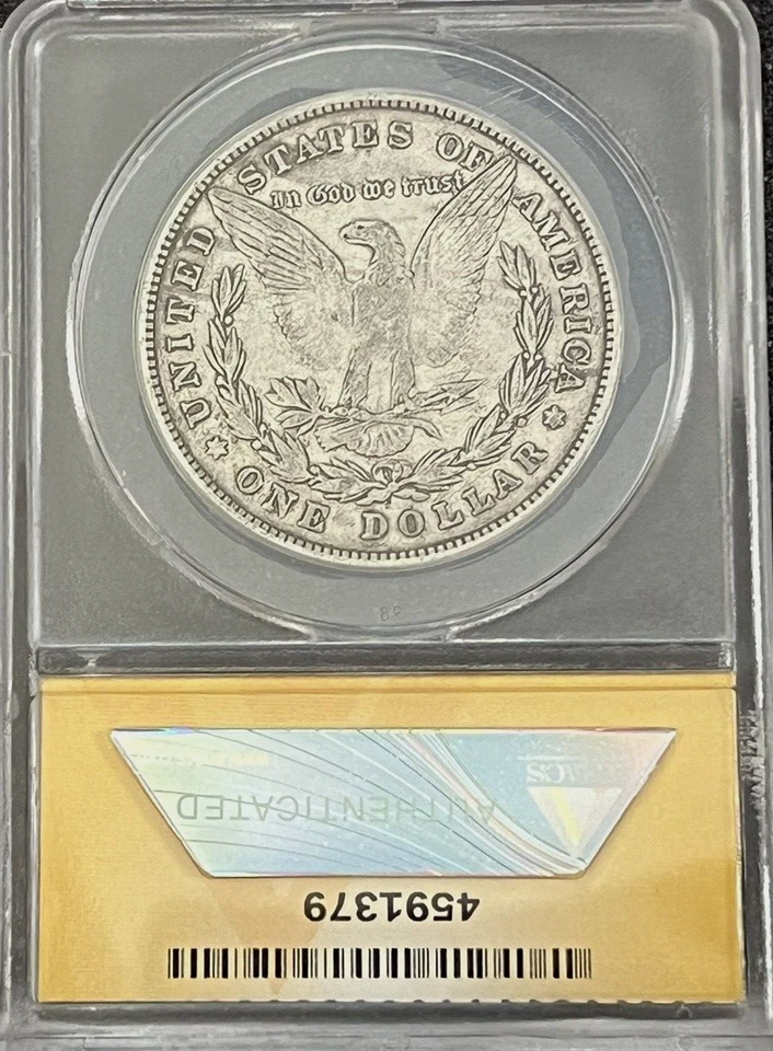 1878 P Morgan Silver Dollar ANACS VF-35 8TF - Image 4 of 4