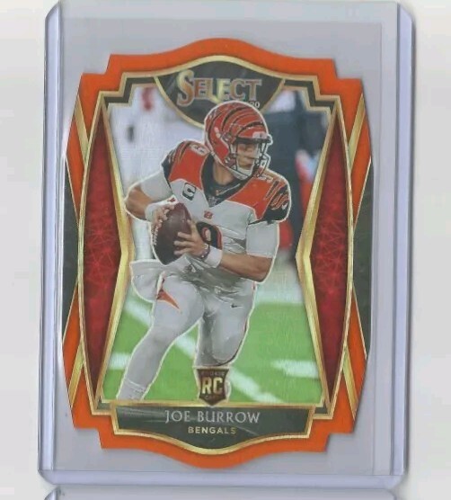 2020 Select JOE BURROW Rookie Orange Die-Cut Prizm BENGALS #146 Premier Level