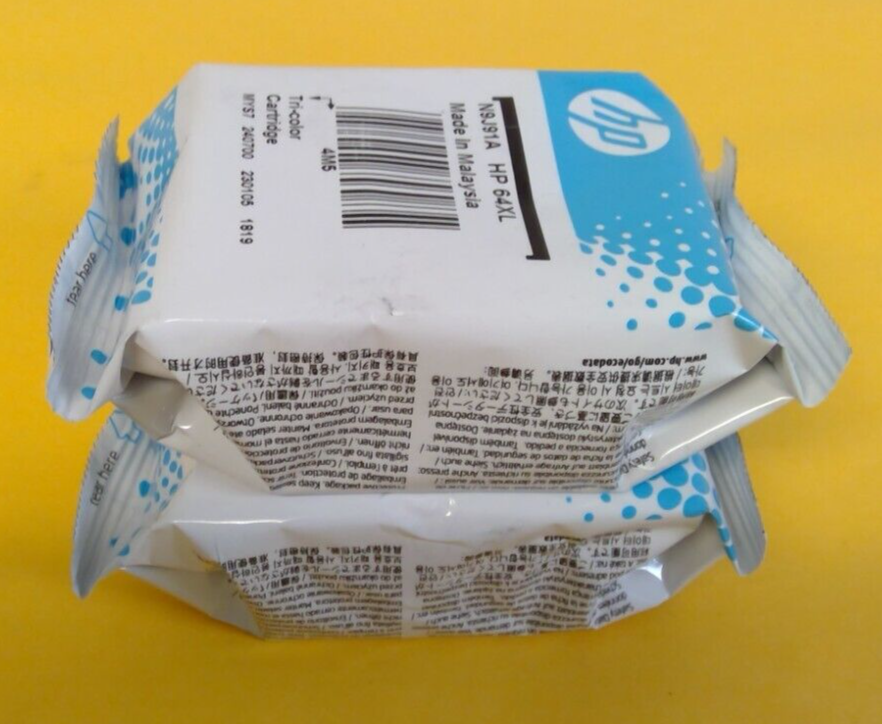 Genuine OEM HP 64XL Black-64XL Tri-color Ink Bulk Packaging FREE ...