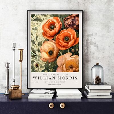 William Morris Druck, William Morris Ausstellung Poster Blumen, Floral (291c)